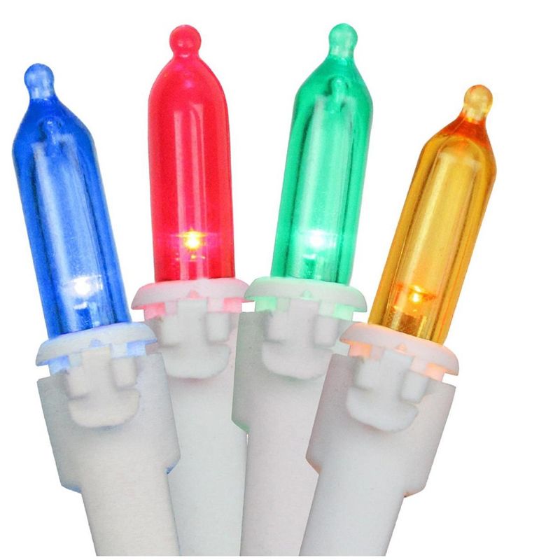 Northlight LED Mini Christmas Lights - Multi-Color - 11.25' White Wire - 35ct