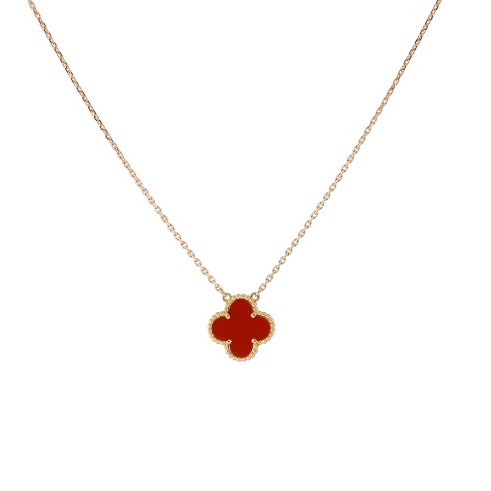 Van Cleef & Arpels Vintage Alhambra Necklace 18K Yellow Gold VCARD38500