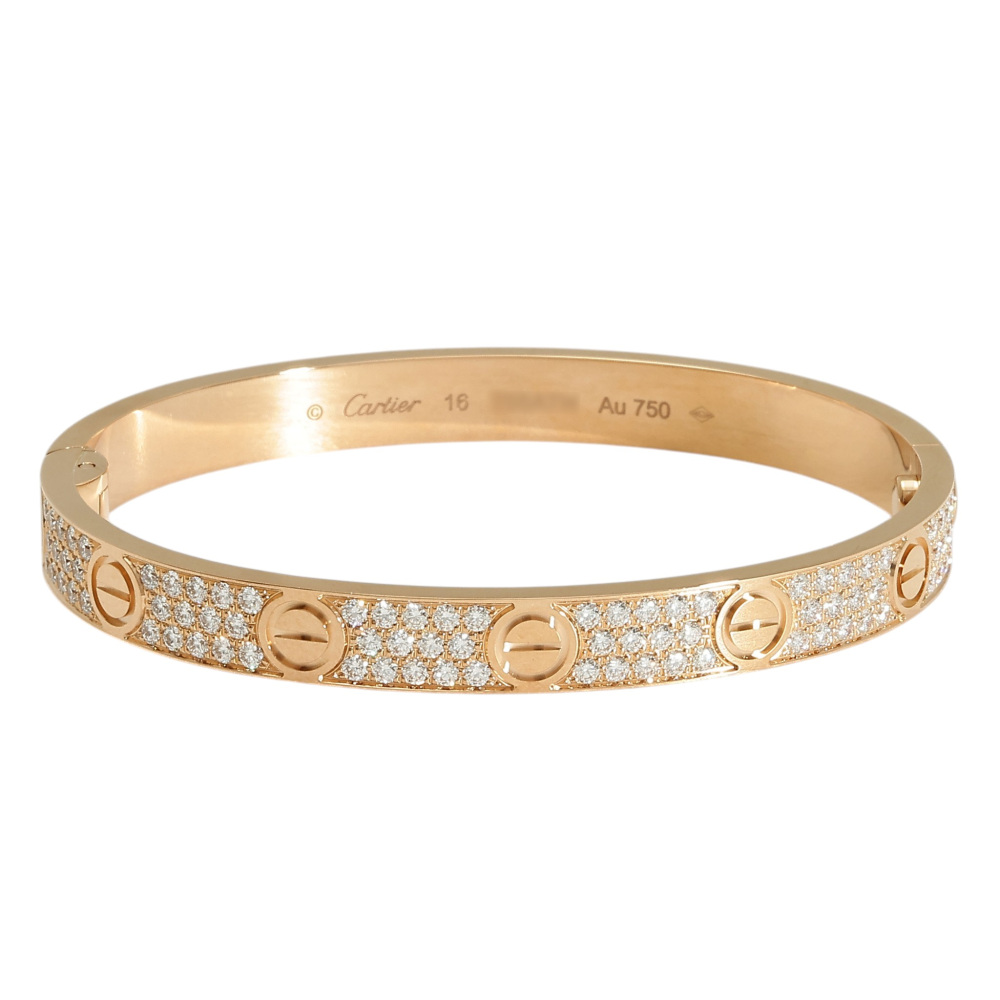 Cartier Love Bracelet 18K Rose Gold Diamond N6726800