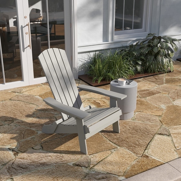 AllWeather Poly Resin Folding Adirondack Chair