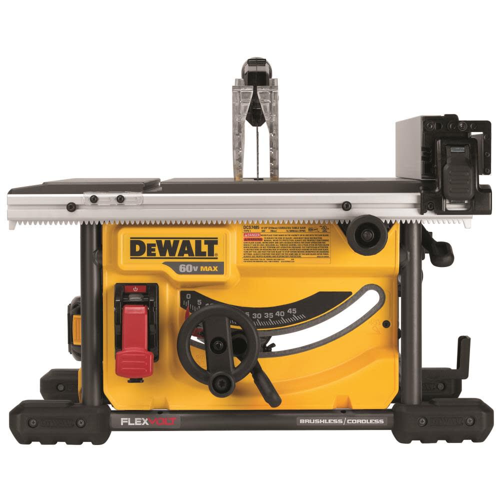 DEWALT FLEXVOLT 60V MAX* 8-1/4In Table Saw Kit DCS7485T1