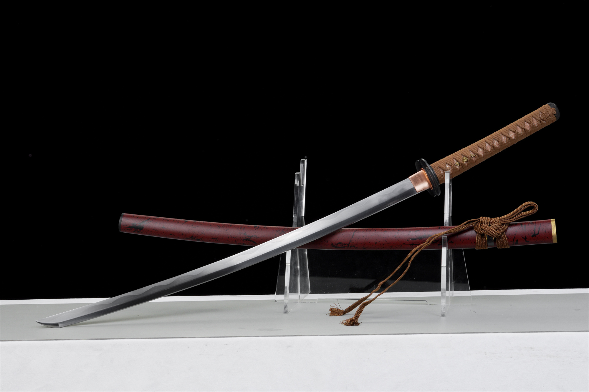 Sakabato Reverse-Blade Katana – T10 Clay Tempered, Full Tang