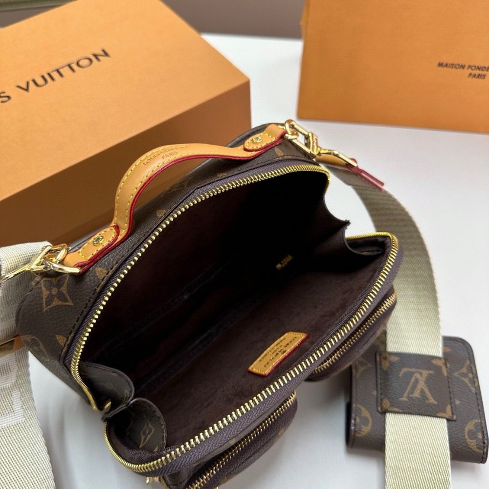 Louis Vuitton Utility Crossbody Monogram Brown 18Cm M80446