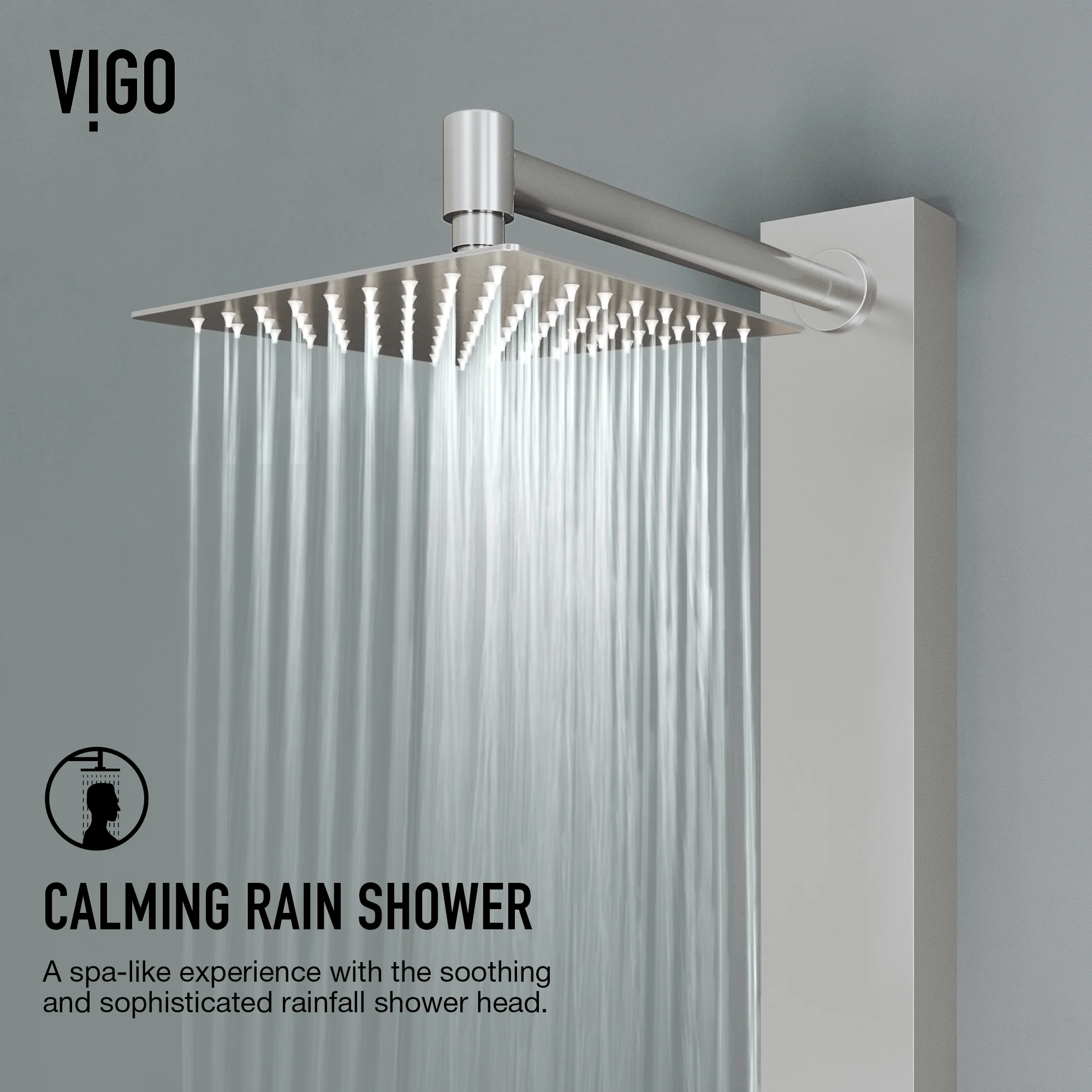 Vigo Vg08019 Bowery Thermostatic Shower Panel - Stainless Steel