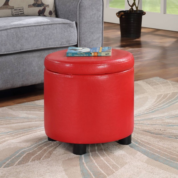 Designs4comfort Magnolia Storage Ottoman With Trays Breighton Home
