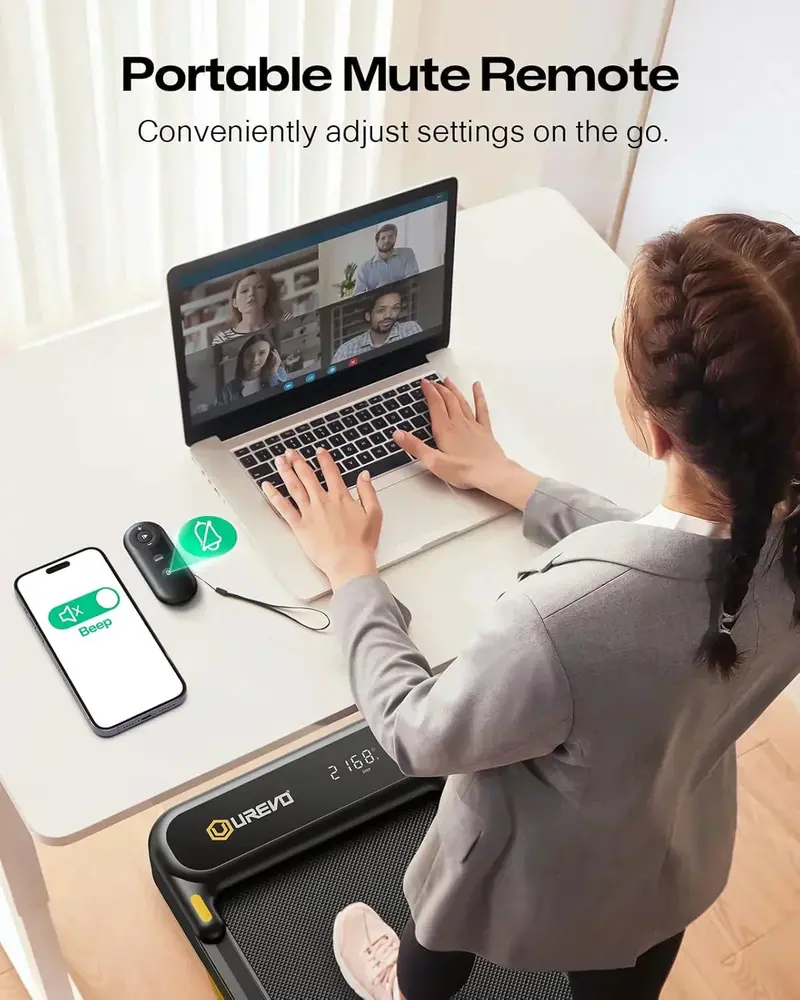 Urevo Strol 2E Folding Smart Treadmill – Dual LED Screens & 2-in-1 Design