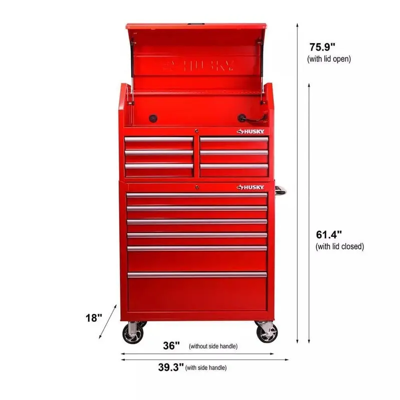 Professional-Grade 36″ 12-Drawer Tool Chest and Cabinet Set – Industrial Organization