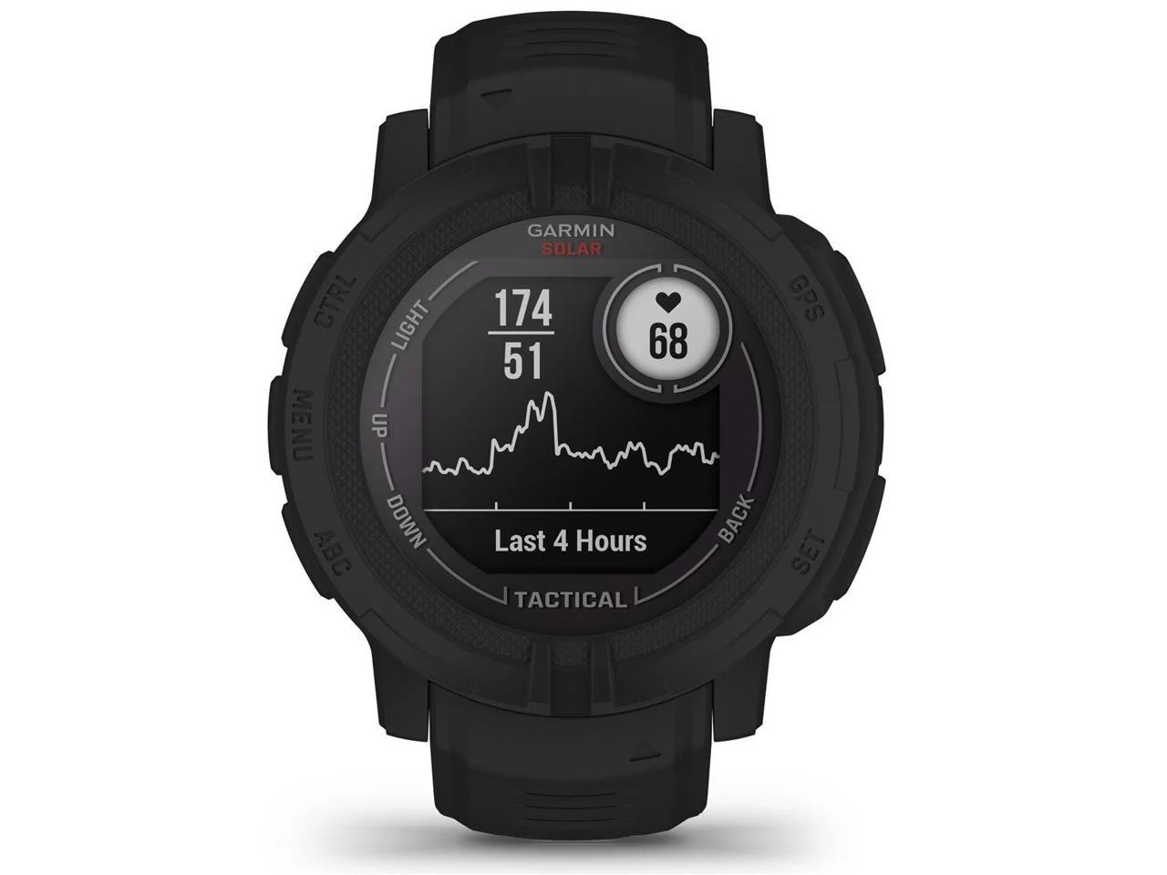 Garmin Instinct 2 Solar Tactical Edition 45mm Rugged GPS Smartwatch, Black