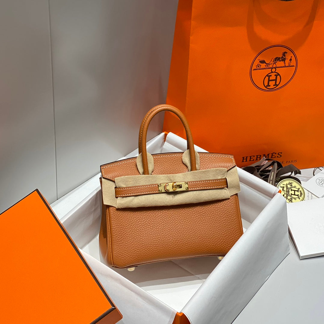 Hermes Birkin 20Cm Gold Togo Leather Gold Hardware