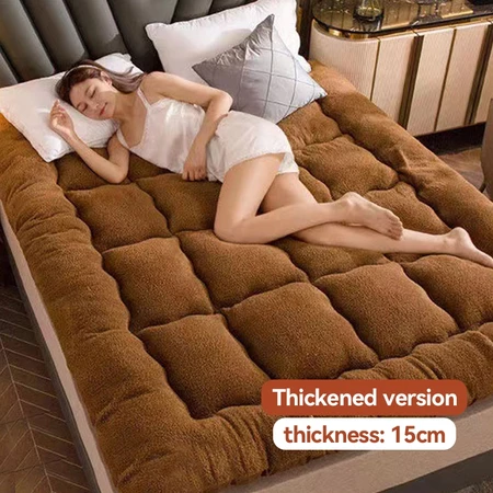Lamb plush Mattress Tilam Lipat Single/Queen/ King Foldable Mattress Dual Purpose Tatami Mattress