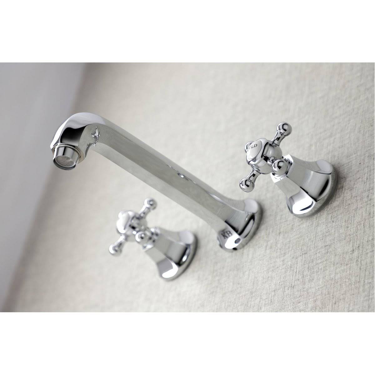 Kingston Brass KS4025BX Metropolitan 2-Handle Wall Mount Tub Faucet, Oil Rubbed Bronze