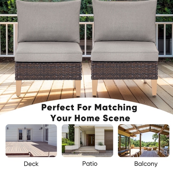 5Piece 3Seat Sofa with Modular Sofa Ottoman