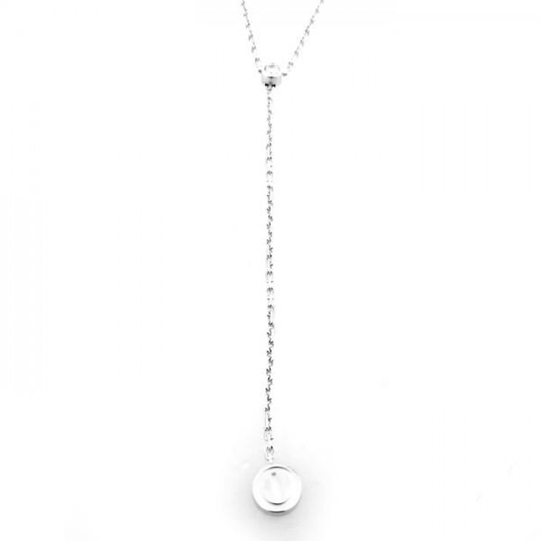 Cartier Love 1P Diamond Necklace 18K White Gold