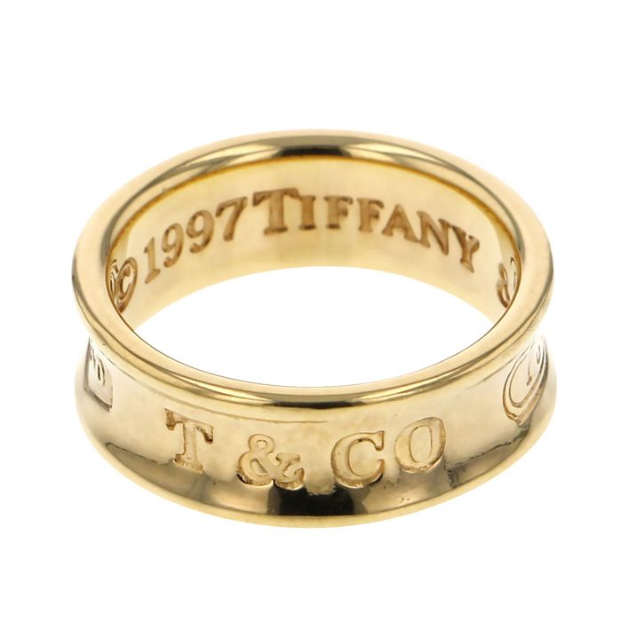 Tiffany & Co. Tiffany Narrowing K18YG Yellow Gold Ring