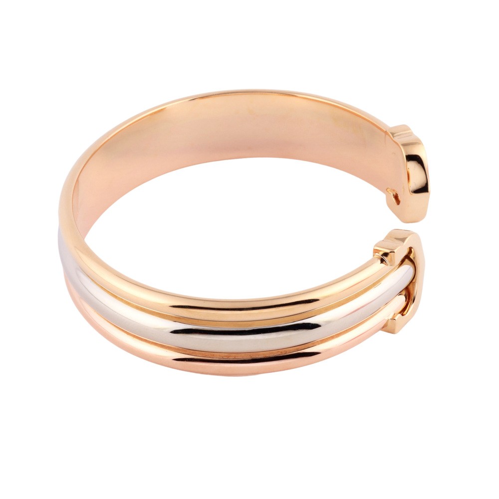 Cartier 2C Bracelet Tri-Gold