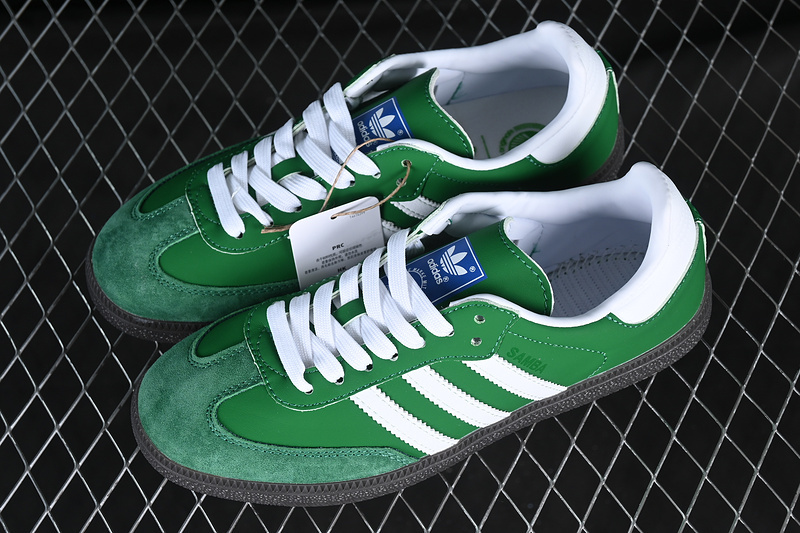Adidas Samba Vegan Og White/Black/Green IG1024