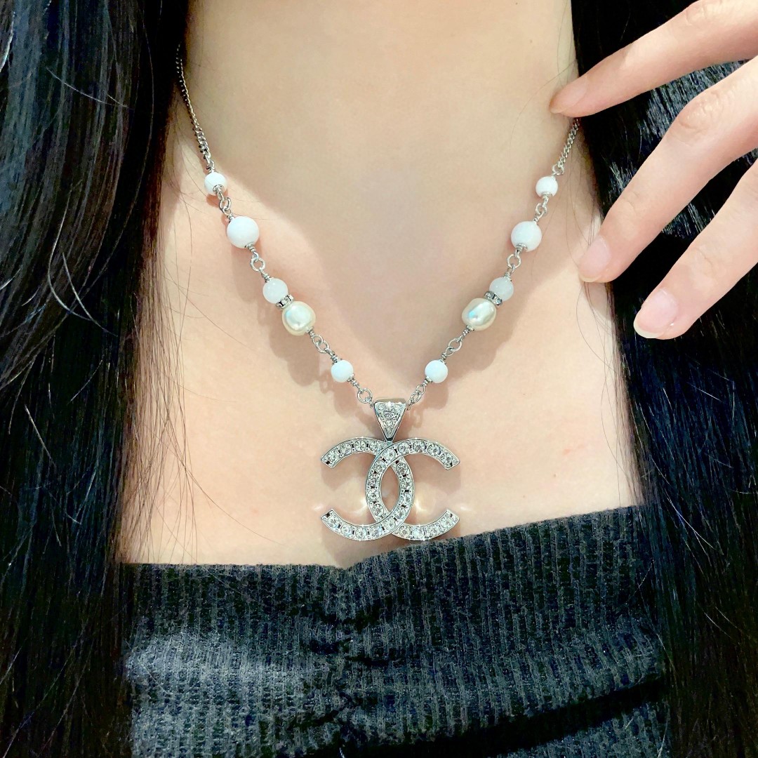 Chanel Pearl Double C Necklace - cnluxepick