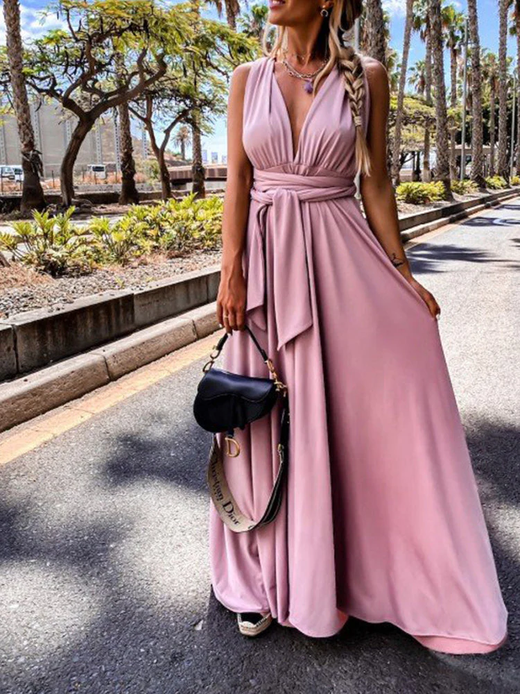 Elegant High Slit Maxi DressClistos