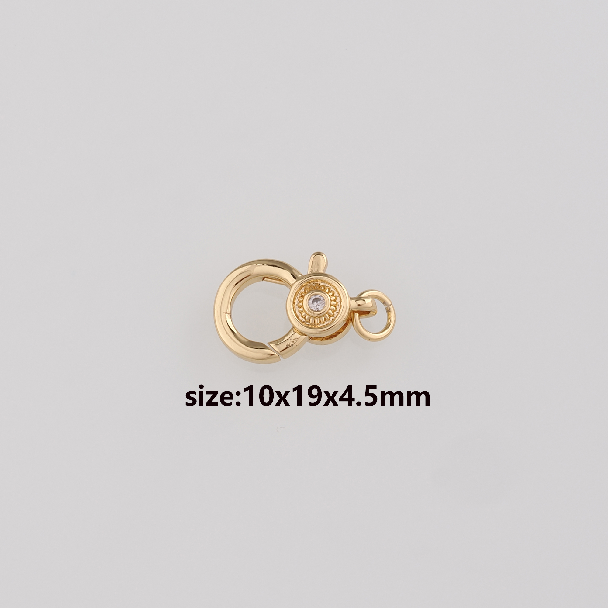 18K Gold Filled Lobster Claw Clasp,Lobster Clasp Lock,Spring Buckle for DIY Jewelry Necklace Bracelet