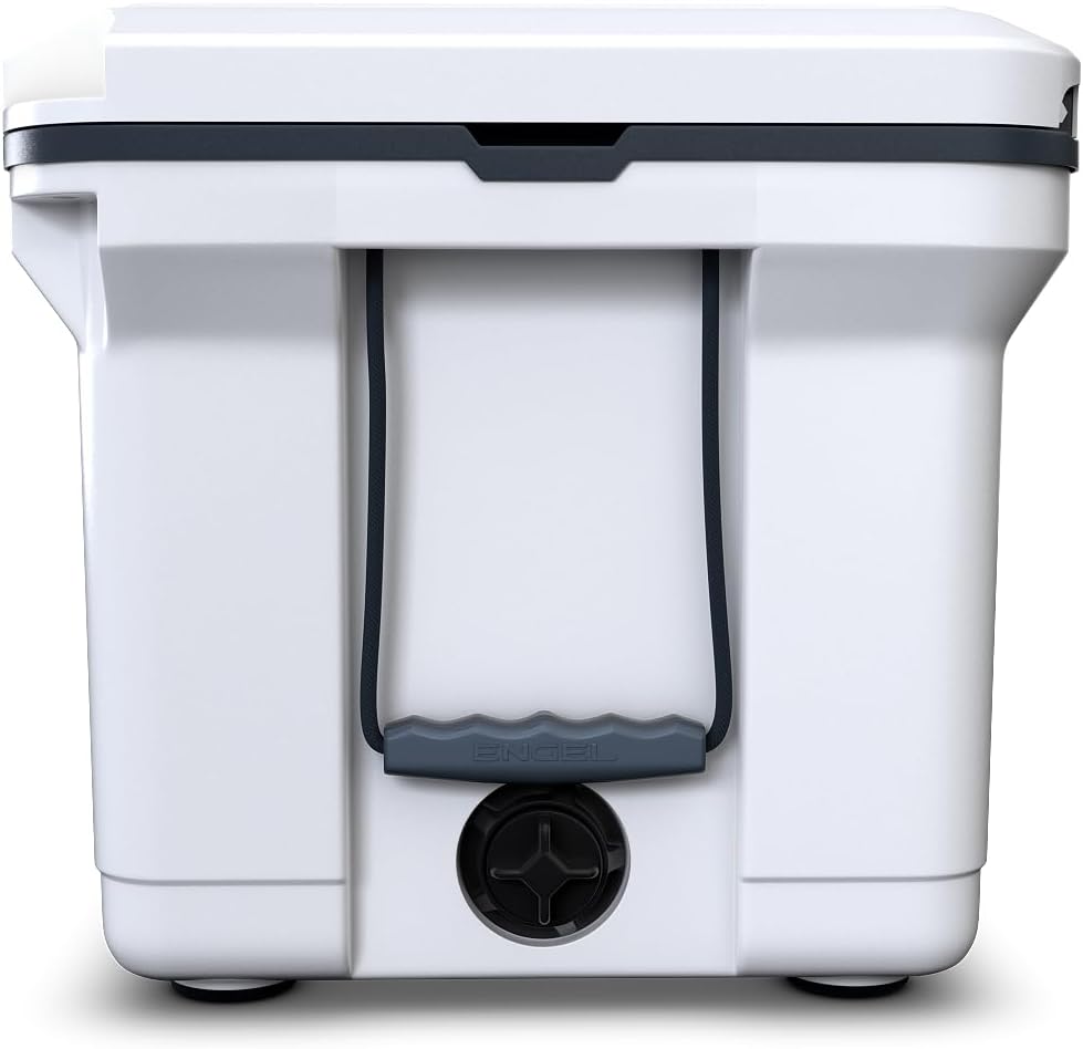 60 QT Ultra-Light Injection Molded Cooler - Ice Chest Keeps Ice up to 7 Days - Large Cooler Includes Wire Basket, Divider and Built-in Bottle Opener