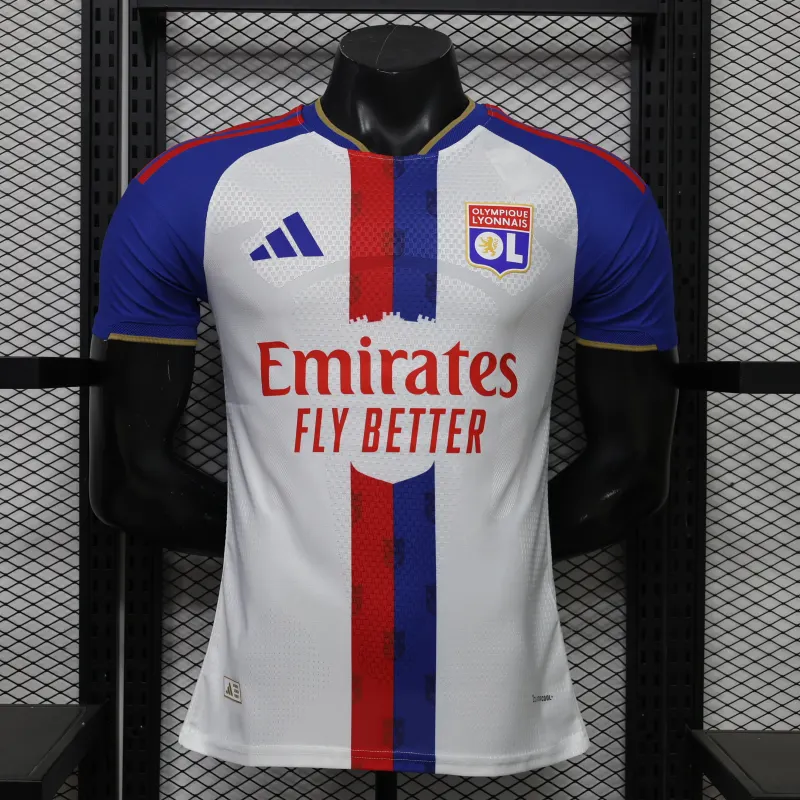 Lyon Men's Home Player Version Jersey 26-27