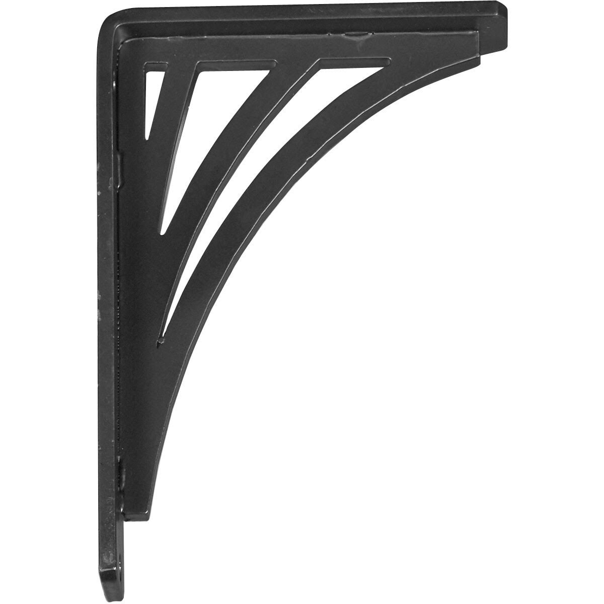 Nevio Wrought Iron Bracket Antiqued Warm Silver 2x22W x 5 1/2x22D x 8x22H - (Triple Center Brace)