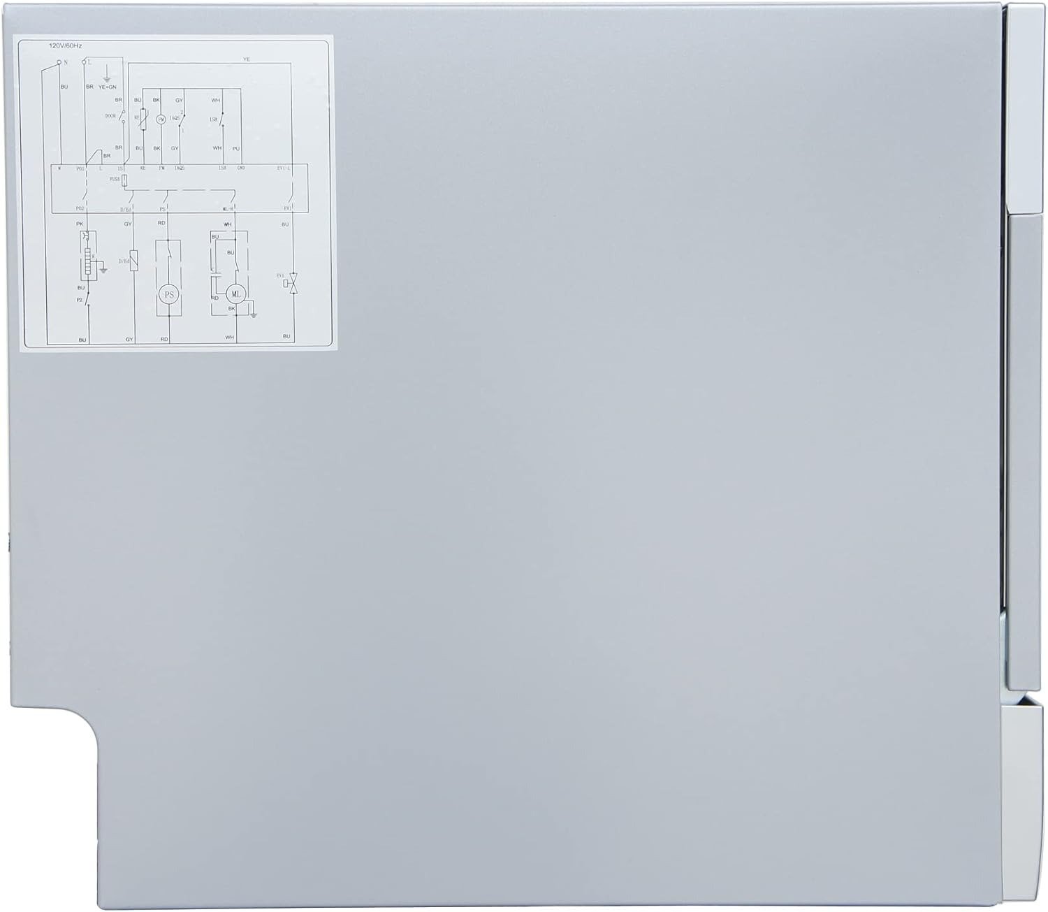 Dishwasher with Delay Start & LED – Silver