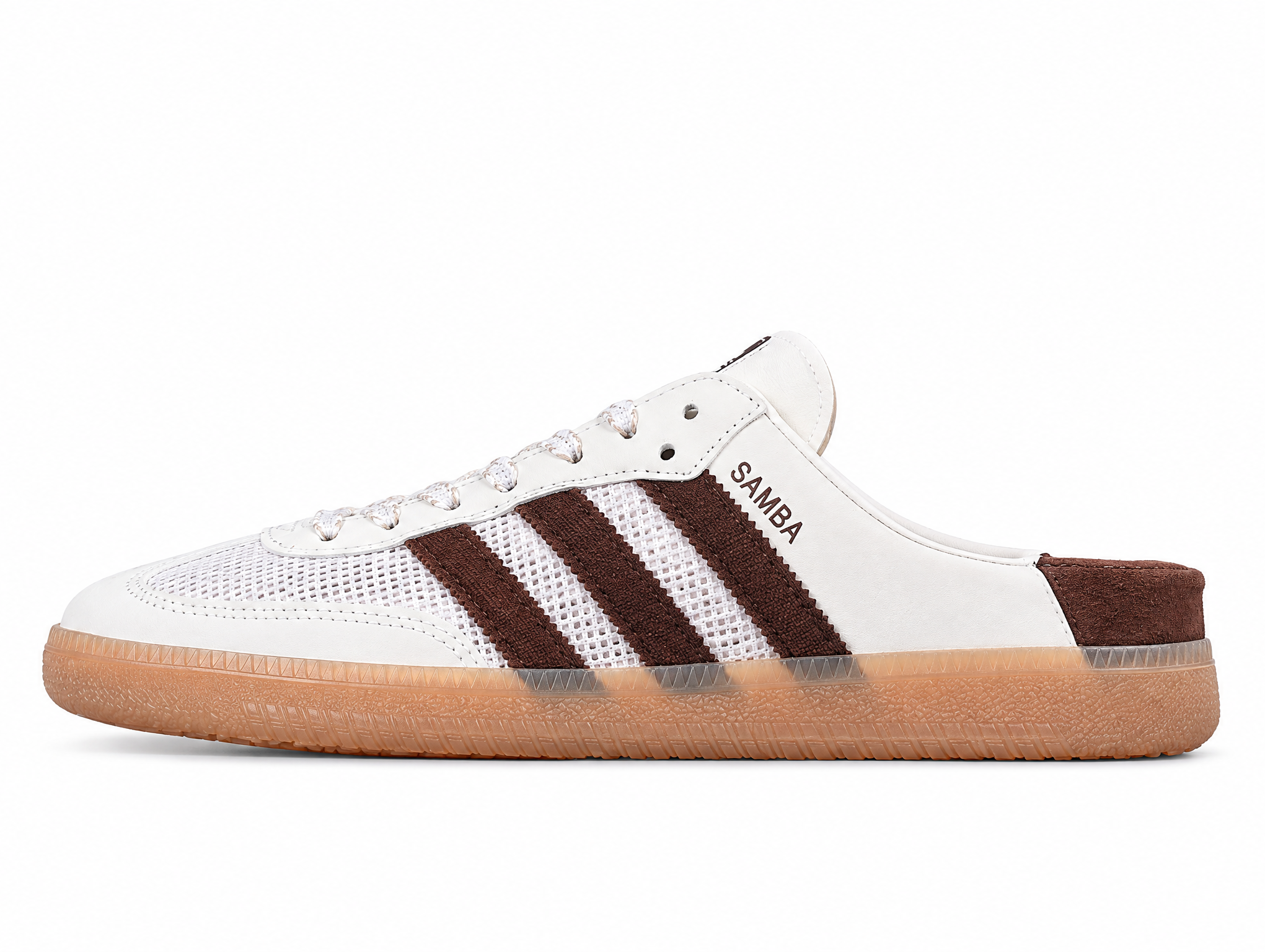 Adidas Samba Jane Mary Jane Lazy Life Shoes White/Coffee HP5050