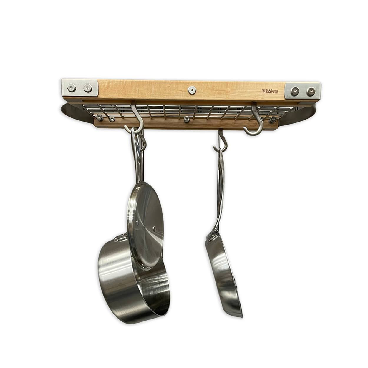 J.K. Adams Brunswick Ceiling Pot Rack, Natural