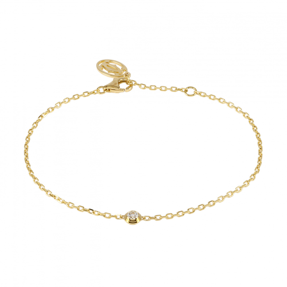 Cartier Damour (diamant Leger) Bracelet 18K Yellow Gold Diamond B6043300