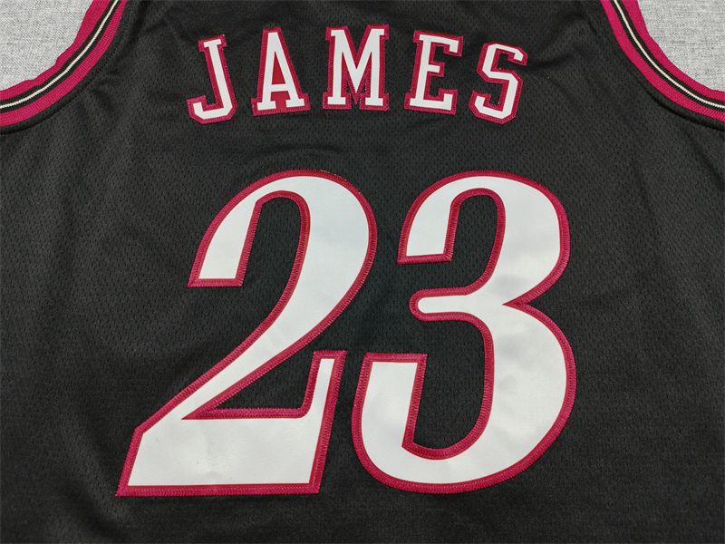 Men's Philadelphia 76ers LeBron James #23 Black Swingman Jersey - Classic Edition