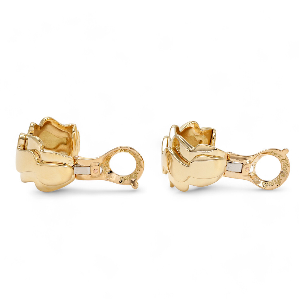Van Cleef & Arpels Hoop K18 Yellow Gold Earrings