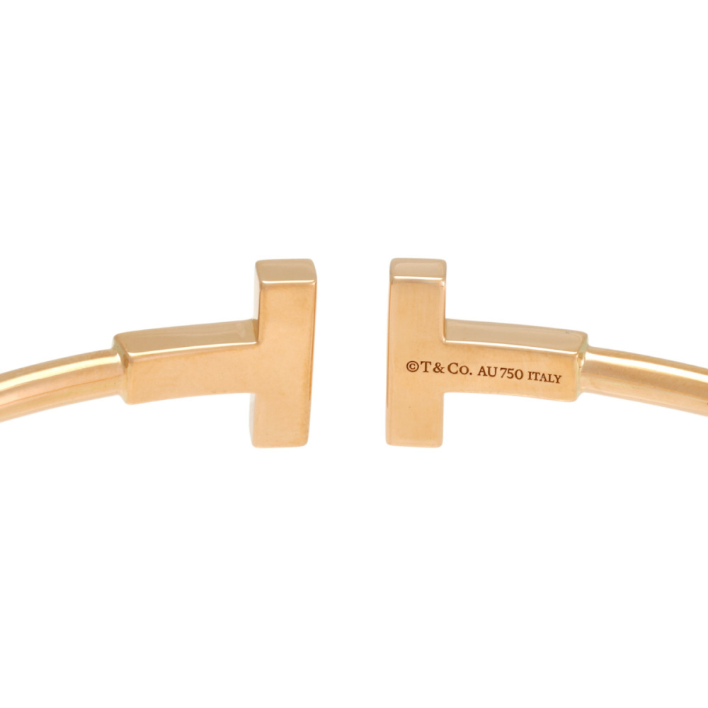 Tiffany & Co. Tiffany T Wire Bracelet 18K Rose Gold Diamond 60010769
