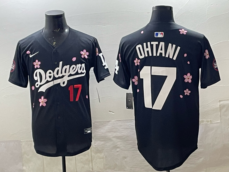 Men's Los Angeles Dodgers Shohei Ohtani #17 Black Alternate Limited Jersey