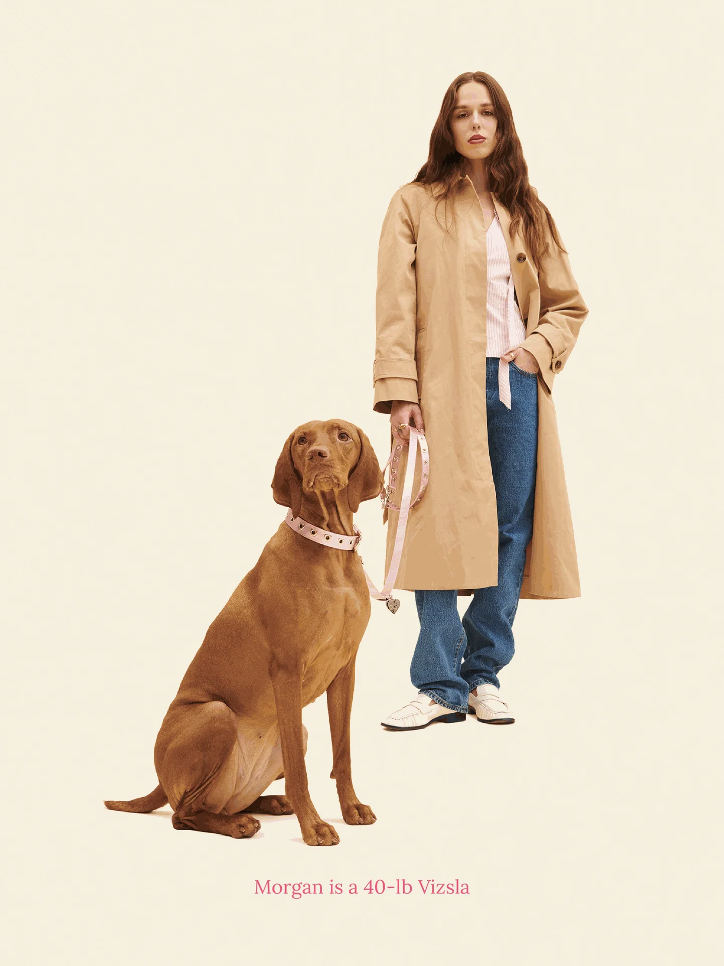 You Mean The World To Me Leash - Pink