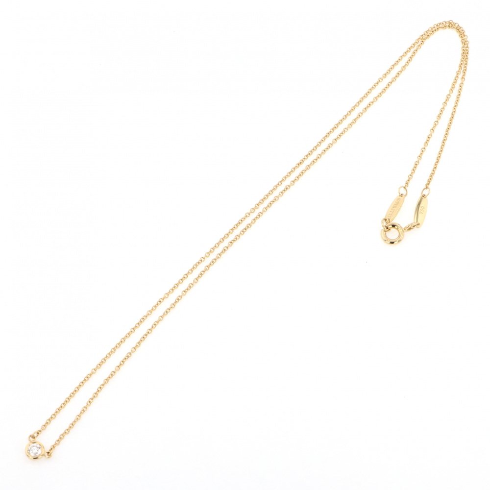 Tiffany & Co. Elsa Peretti By the Yard Necklace 18K Yellow Gold Diamond