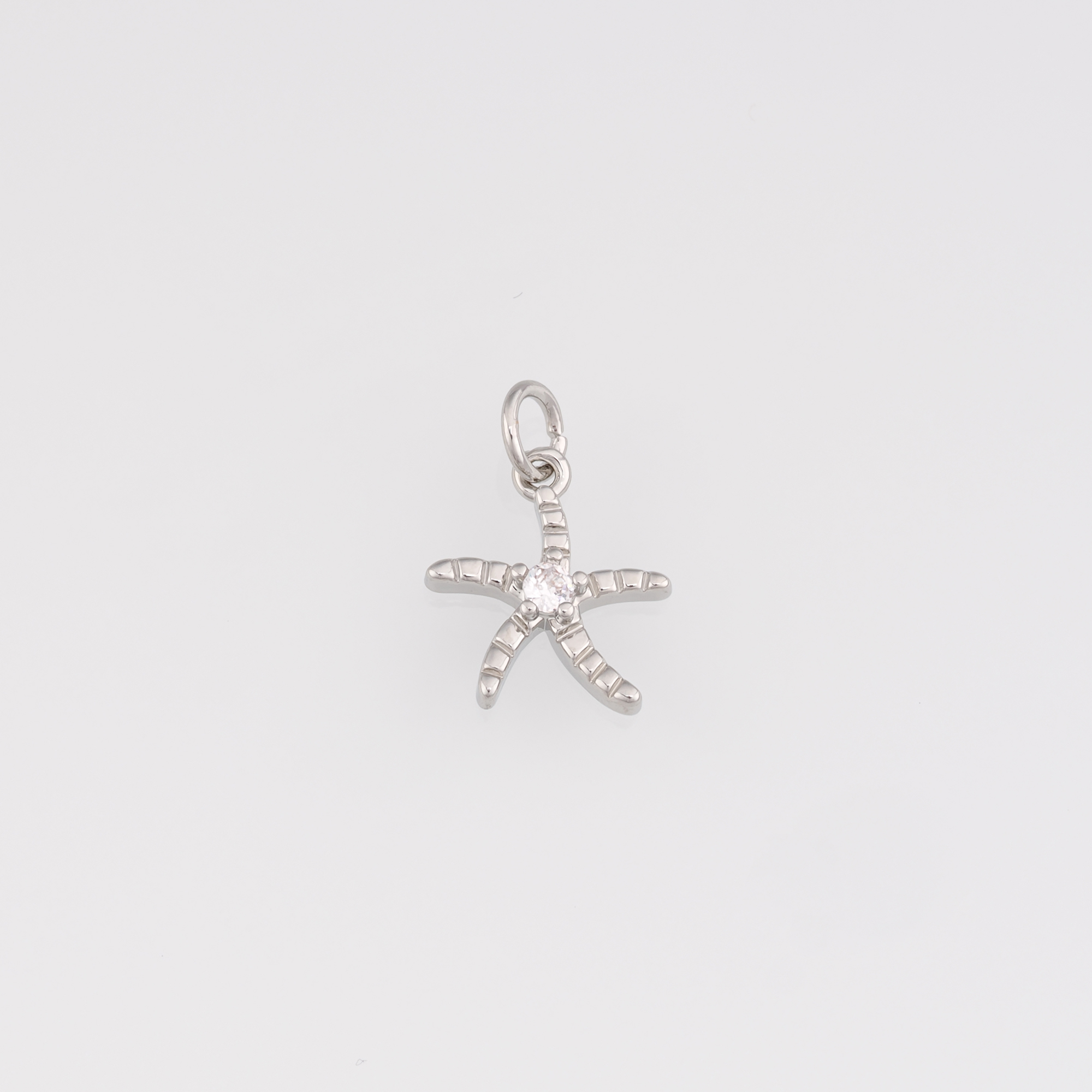 18K Gold Filled Starfish Pendant,Ocean Starfish Charm Earrings Necklace for DIY Jewelry Making Supply
