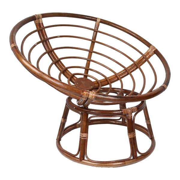 Bali 42inch Papasan Chair with Patterned Polyester Cushion