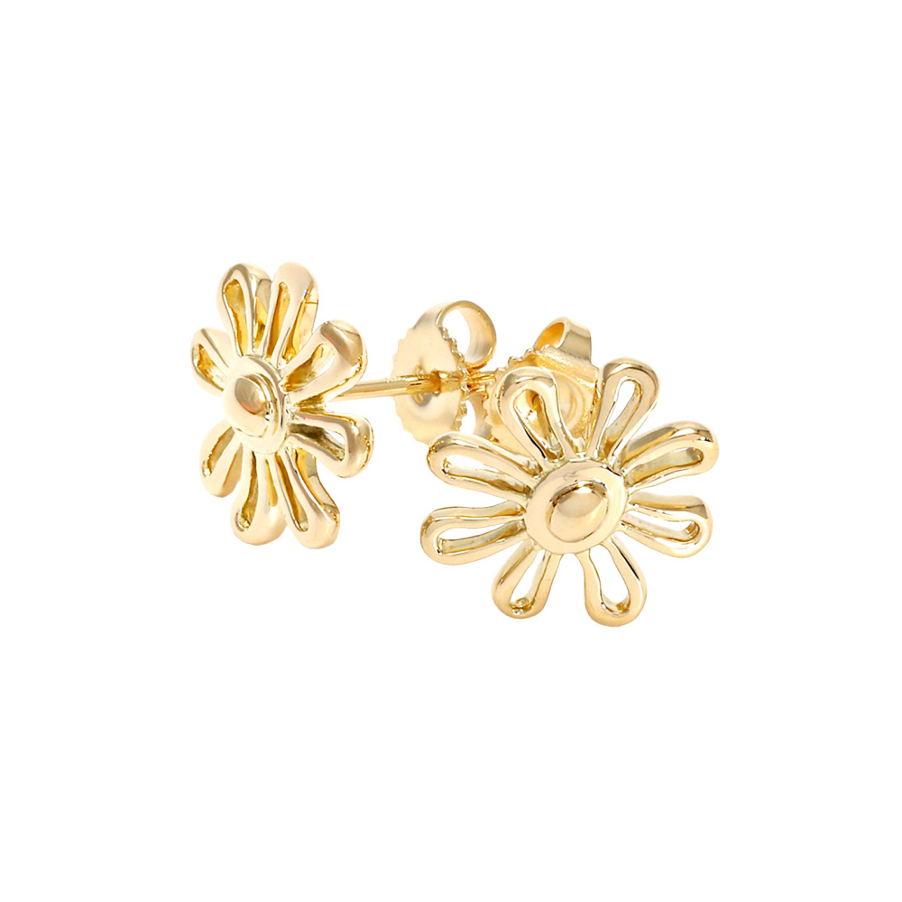 Tiffany & Co. Daisy Earrings 18K Yellow Gold