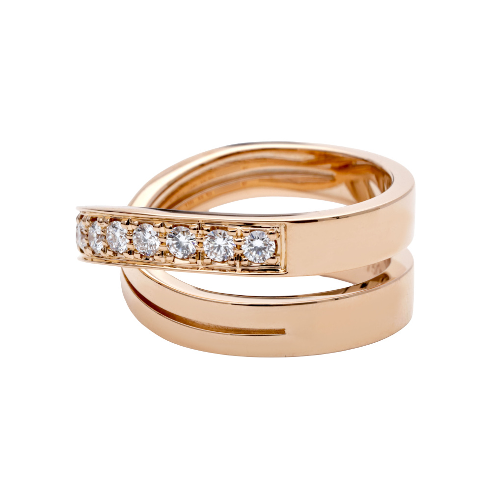 Cartier Ethancel Do Ring 18K Rose Gold Diamond B4095700