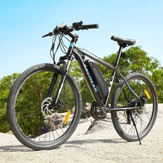 Electric Bike Electric Mountain Bike 350W Ebike 26” Electric Bicycle, 20MPH Adults Ebike with Removable 7.8/10.4Ah Battery, Professional 21 Speed Gears