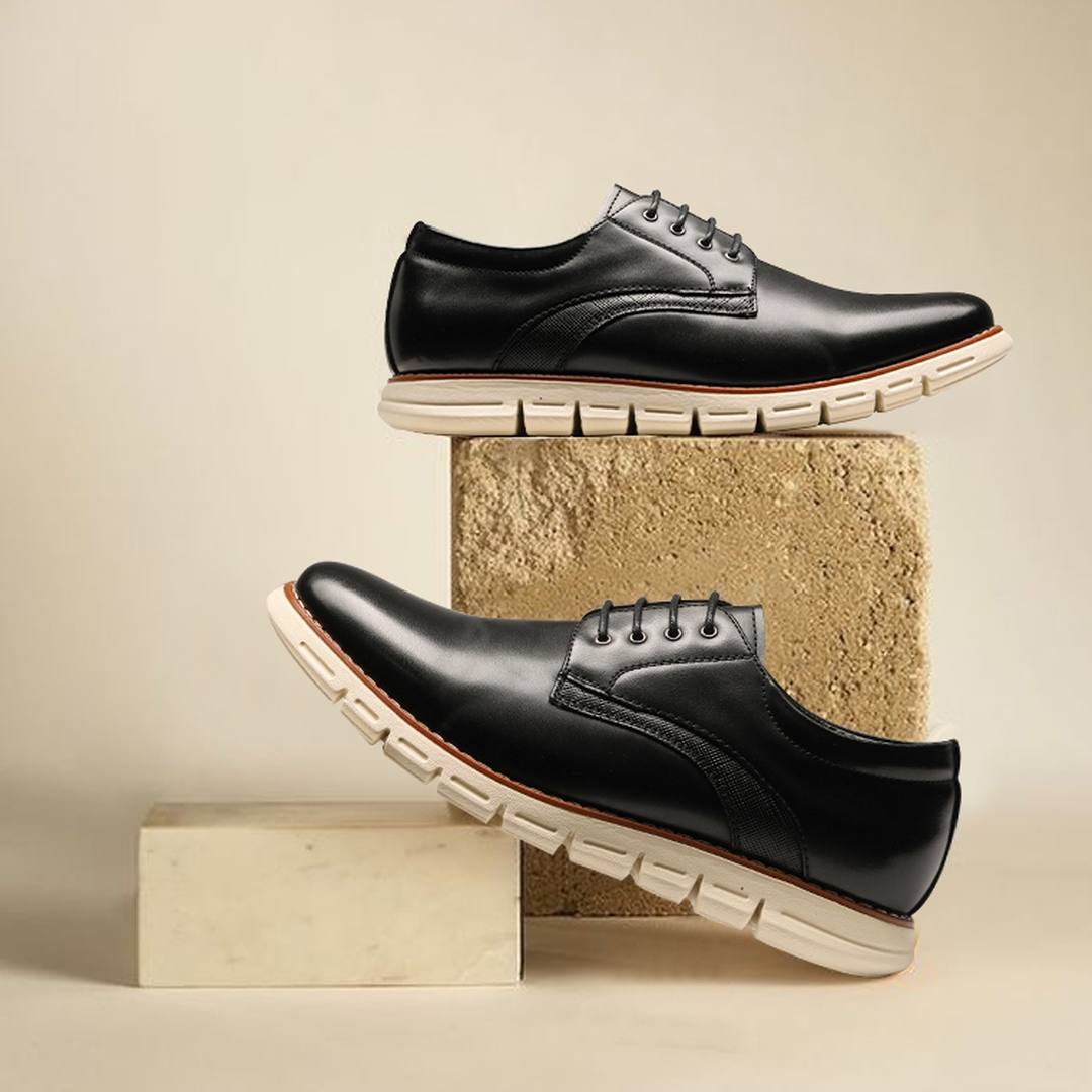 [CrossFlex NeatPolish] Men's Non-Slip Casual Oxford Sneakers