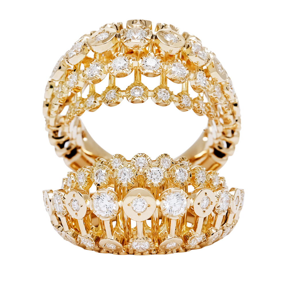 Cartier Libre Ring 18K Yellow Gold Diamond H4403500