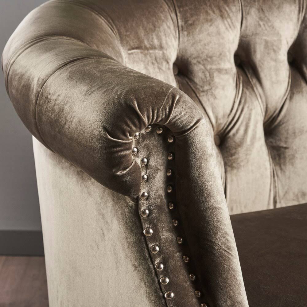 Milani Tufted Scroll Arm Velvet Loveseat by Christopher Knight Home Navy