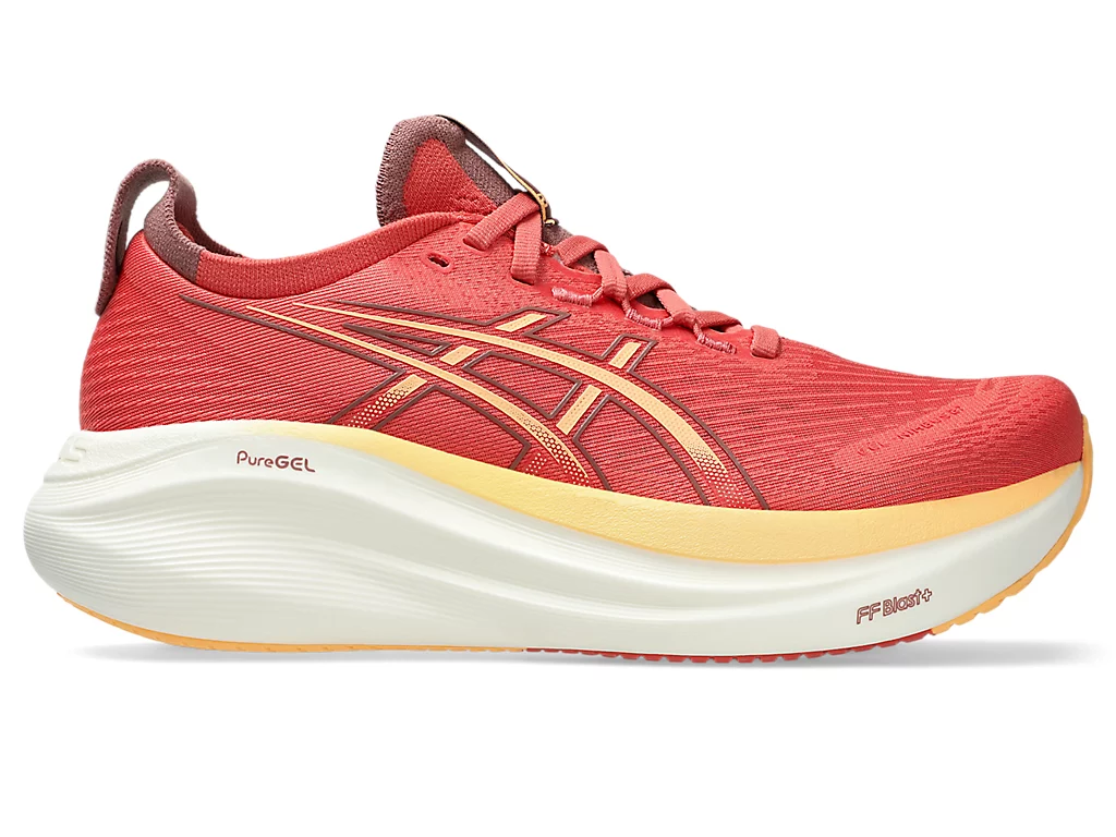 ASICS GEL-NIMBUS 27 Running Shoes DARK PINK CLAY/ORANGE GLOW 1012B753-701