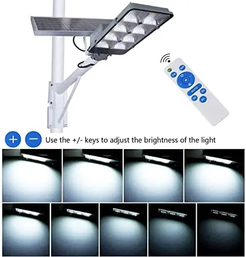 Weatherproof 450W Solar Street Floodlight – Remote-Enabled Yard, Garden & Arena Lighting