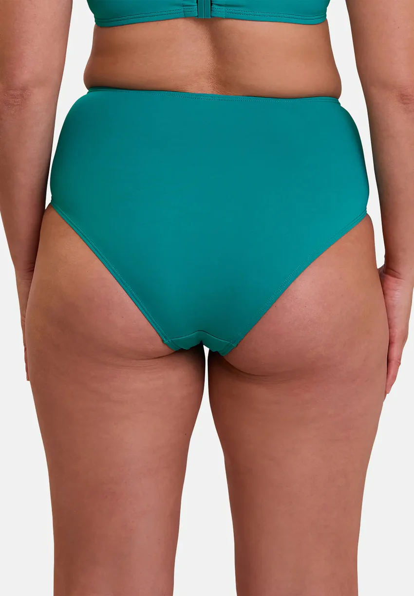Culotte haute de bain Moorea Bleu Gazon