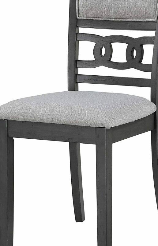 GIA Gray Round 5-Piece Dining Set from New Classic