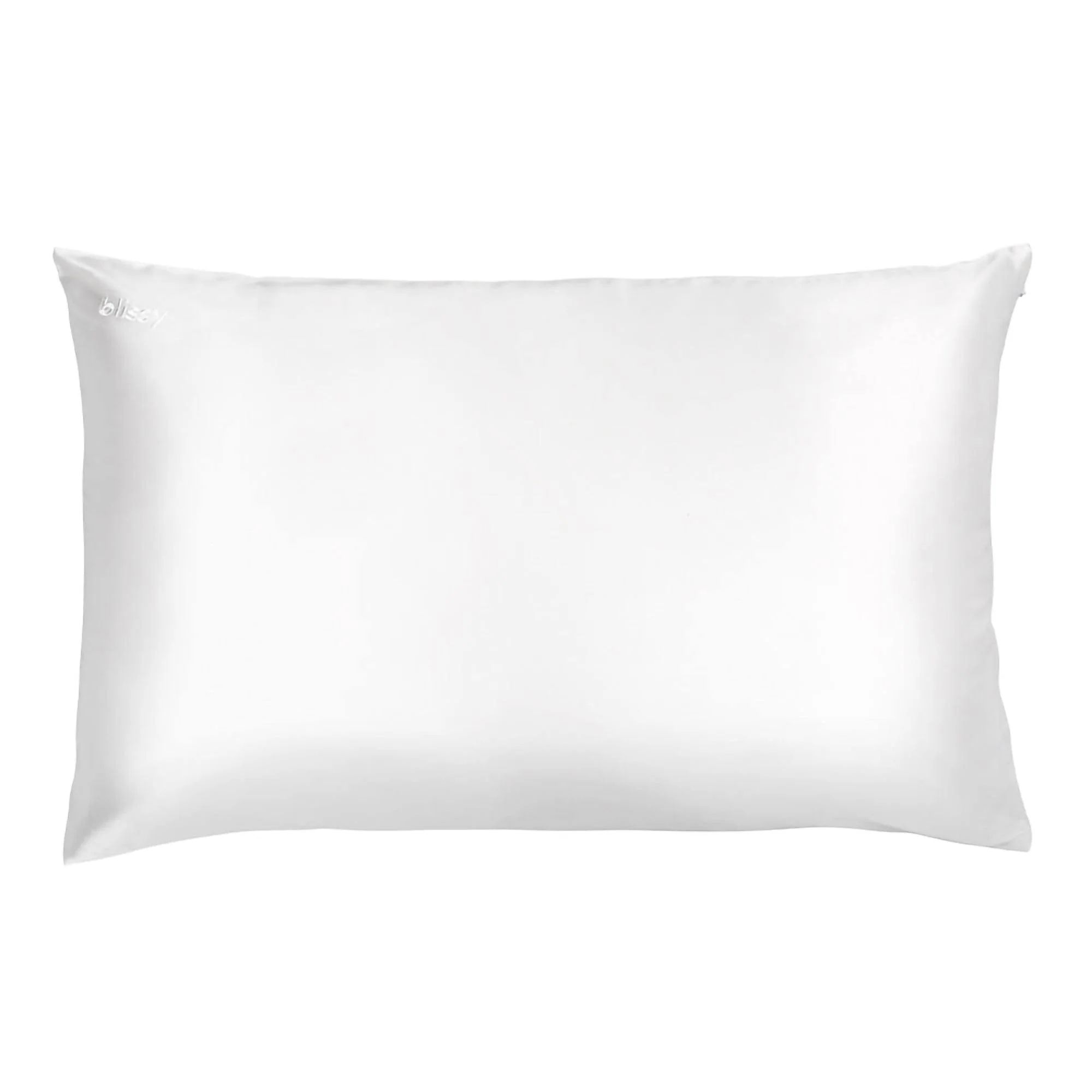 Blissy Standard 100% Mulberry Silk Pillowcase White