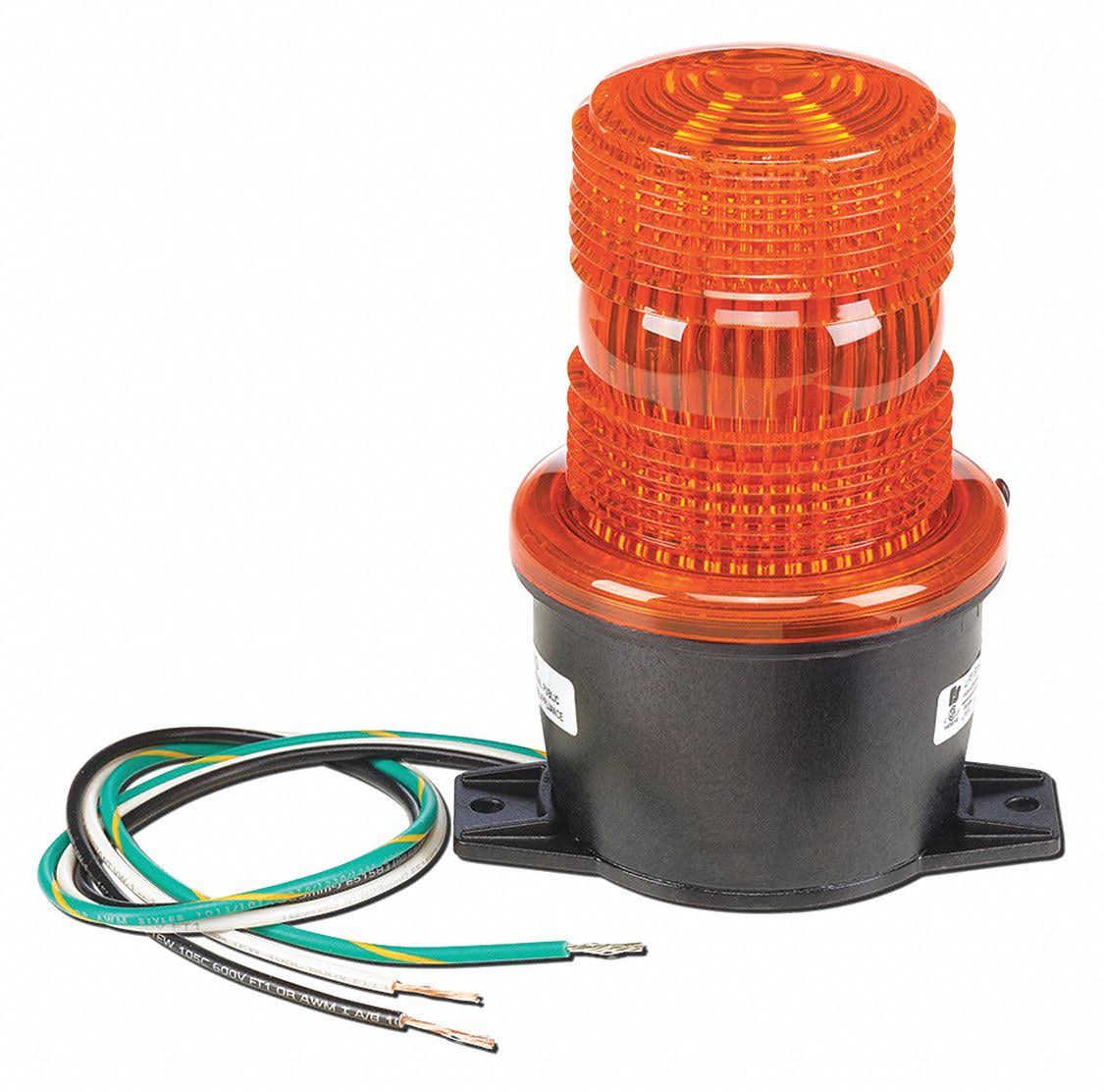 Federal Signal LP3TL-024A Low Profile Warning Light,LED,Amber,24V